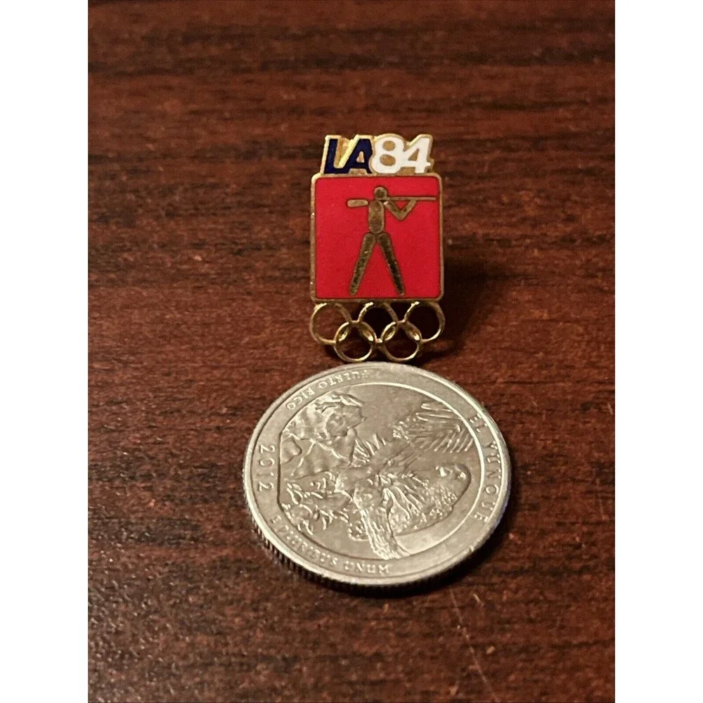 1984‎ Los Angeles Olympics Shooting Event Lapel Hat Pin